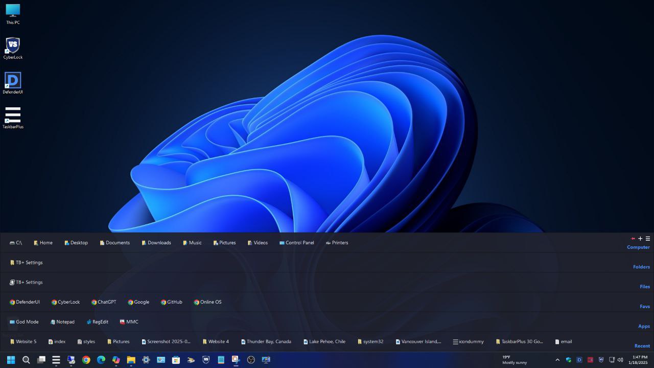 TaskbarPlus - Windows 任务栏增强工具