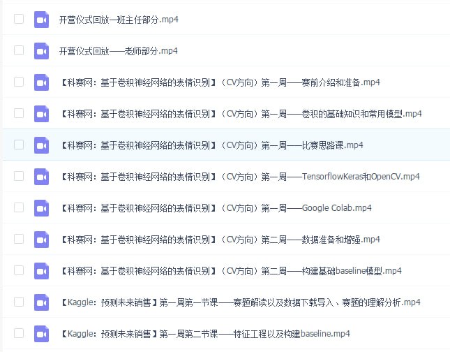 【深度之眼】比赛实战训练营