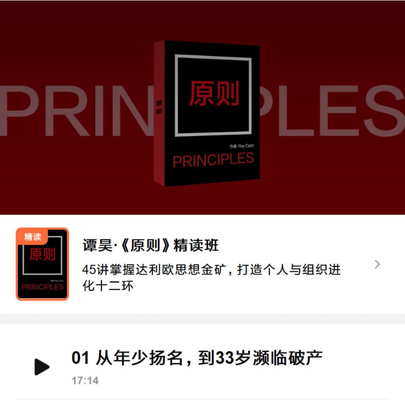 谭昊《原则》精读班 pdf+mp3